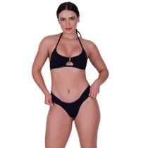 Biquini Feminino com Bojo Removível Calcinha Borboleta Verão Moda Praia Uv 50+ Afrodite