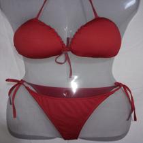 Biquini Feminino Conjunto Cortininha com Bojo e Amarração Biquini Feminino Conjunto Cortininha com Bojo e Amarração
