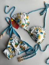 Biquini feminino conjunto dupla face, calcinha empina bumbum (b138+b139)- m Biquini feminino conjunto dupla face, calcinha empina bumbum (b138+b139)- m