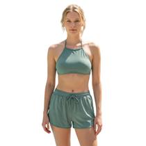 Biquíni Feminino Conjunto Top Frente Única com Short Moda Praia