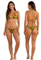 Biquíni Feminino Cortininha Calcinha Amarra lateral e Empina Bumbum Biquíni Feminino Cortininha Calcinha Amarra lateral e Empina Bumbum