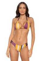 Biquíni Feminino Cortininha Calcinha Dupla Face e Fio Dental