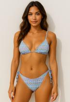 Biquíni Feminino Cortininha De Amarrar Estampado