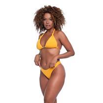 Biquíni Feminino Cortininha Liso Asa Delta Com Bojo de Nó Biquíni Feminino Cortininha Liso Asa Delta Com Bojo de Nó