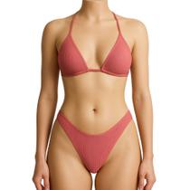 Biquíni Feminino De Amarrar Canelado Cortininha Sem Bojo Asa Delta Praia Marquinha Biquíni Feminino De Amarrar Canelado Cortininha Sem Bojo Asa Delta Praia Marquinha