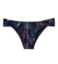 Biquíni feminino estampa folhagem neon preto laterais franzidas fps50+ she ref:370.19 Biquíni feminino estampa folhagem neon preto laterais franzidas fps50+ she ref:370.19