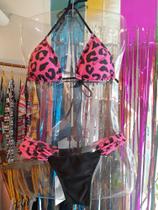 Biquíni feminino estampa onça