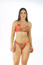 Biquíni Feminino Estampado com Aro e Bojo Removível - Sustentação Extra Biquíni Feminino Estampado com Aro e Bojo Removível - Sustentação Extra