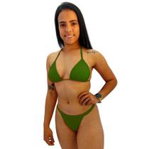 Biquini Feminino Fita Calcinha Asa Delta Sem Bojo Poliester