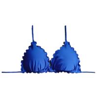 Biquíni feminino frufru ripple azul royal