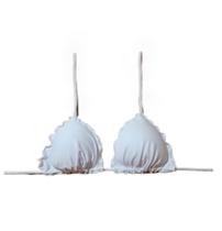 Biquíni feminino frufru ripple branco com bojo parte de cima avulso Biquíni feminino frufru ripple branco com bojo parte de cima avulso
