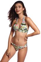 Biquíni Feminino Helicônias Bordado Biquíni Feminino Helicônias Bordado