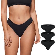 Biquíni feminino INLYRIC Inbarely Soft Cheeky, pacote com 3