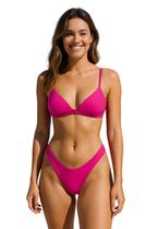 Biquíni Feminino Liso Aviador Com Bojo Calcinha Asa Delta e Fio Duplo