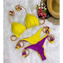 Biquini Feminino Luxo Dupla Face Fio Bojo Levanta bumbum Linha Premium Multiplas Cores