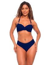 Biquíni Feminino Meia Taça Com Bojo Calcinha Fio Duplo Detalhe Pérola Praia Piscina Verão Cor:VermelhoTamanho:P