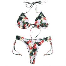 Biquíni feminino nova moda sexy com alça aberta nas costas dividida