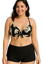 Biquíni Feminino Plus Size Com Bojo Alça Regulável e Calcinha Shortinho Biquíni Feminino Plus Size Com Bojo Alça Regulável e Calcinha Shortinho