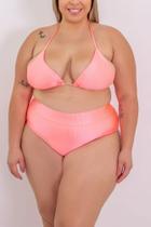 Biquini Feminino Plus Size Top Cortininha Calcinha Hot Paint Cos ALto Mais Vendido 2025