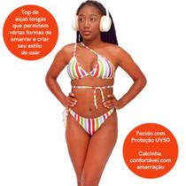 Biquíni Feminino Praia Asa Delta Com Proteção Uv Biquíni Feminino Praia Asa Delta Com Proteção Uv
