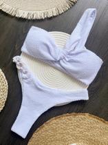 Biquini Feminino RUOTONSEPT - Um Ombro, Acolchoado e Enrugado