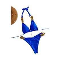 Biquini Feminino Sexy com Bojo - Modelo Halter Triângulo Brasileiro 2023