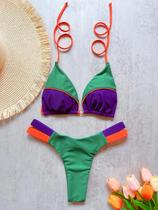 Biquini Feminino Sexy RUOTONSEPT - Conjunto de 2 Peças com Detalhe Halter