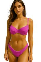 Biquíni Feminino Texturizado Aro Sem Bojo Calcinha Asa Delta