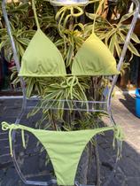 Biquini Ferminino Tecido lese lycra Verde Biquini Ferminino Tecido lese lycra Verde