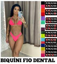 Biquíni fio dental canelado p ao gg Biquíni fio dental canelado p ao gg