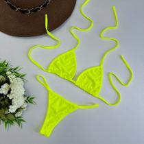 Biquini Fio Dental Cortininha Fita Marquinha Bronze Premium