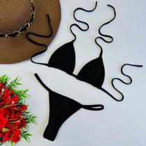 Biquini Fio Dental Cortininha Fita Marquinha Bronze Premium Biquini Fio Dental Cortininha Fita Marquinha Bronze Premium