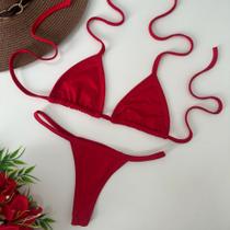 Biquini Fio Dental Cortininha Fita Marquinha Bronze Premium Biquini Fio Dental Cortininha Fita Marquinha Bronze Premium