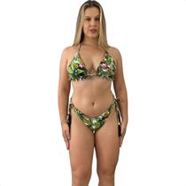 Biquini Fio Duplo Feminino Cortininha Moda Praia Com Bojo Biquíni Dental Verão Feminina Machika Lançamento