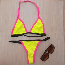 Biquíni Fita Bronze Amarelo neon Biquíni Fita Bronze Amarelo neon