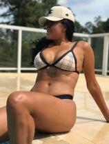 Biquíni fita bronze perfeito