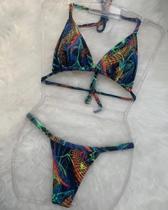 Biquíni Fita fio dental Estampado Biquíni Fita fio dental Estampado