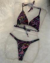 Biquíni Fita fio dental Estampado Biquíni Fita fio dental Estampado