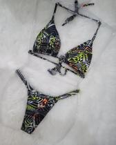 Biquíni Fita fio dental Estampado Biquíni Fita fio dental Estampado