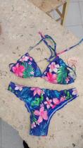 Biquíni floral azul Biquíni floral azul