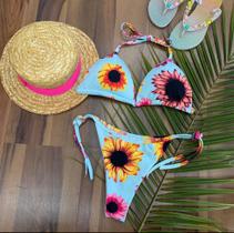 Biquini florido girassol azul Biquini florido girassol azul