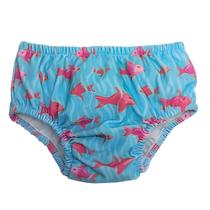 Biquini fralda de banho e piscina reutilizável FPU 50+ Peixinho Rosa 18m