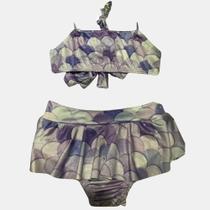 Biquíni Frente Única Sereia Lilás - PP ao GG Biquíni Frente Única Sereia Lilás - PP ao GG