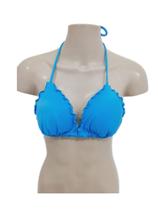 Biquíni frufru ripple azul capri com bojo parte de cima avulso Biquíni frufru ripple azul capri com bojo parte de cima avulso
