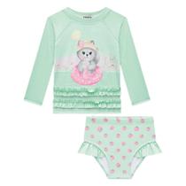 Biquini gatinha proteção uv 50+ infanti Biquini gatinha proteção uv 50+ infanti