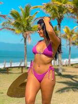 Biquíni Gigi Cortininha Fio Dental Mônaco Uva