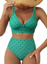 Biquíni Herseas Decote em V 2 Peças Push-Up Verde Biquíni Herseas Decote em V 2 Peças Push-Up Verde