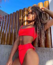 Biquíni hot pants vermelho disponível notam M