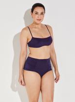 Biquini Hot Panty Cintura Alta Drapeado Exclusivo Liz 17822