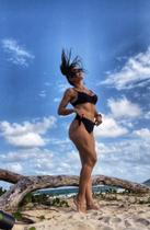 Biquini hotpant armação com textura preto